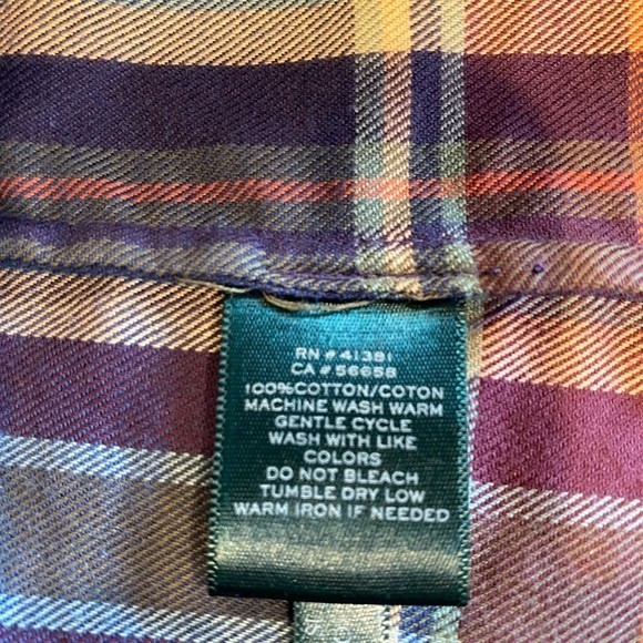XL 100% - plaid button front Lauren Ralph Lauren lightweight. - Picture 8 of 9